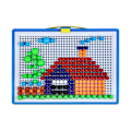 Miniatyrbillede 1 af 3: Børnepuslespil Mosaik Pegboard Puslespil Børne Pegboard Puslespil Pegboard Puslespil Svampe Søm Puslespil