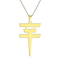 Miniatyrbillede 3 af 4: Cxwind Tokio Hotel Halskæde Rustfrit Stål Tokio Hotel Pendulum Logo Bill Kaulitz Logo Symbol Halskæde Kb Sølv