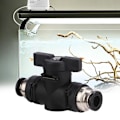 Miniatyrbillede 5 af 5: 2-vejs akvarieluftstrømskontrol CO2-regulator manuel tænd/sluk-ventil til 6 mm rør