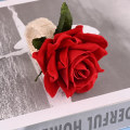 Miniatyrbillede 4 af 5: 8 stk. Servietring Sæt Blomster Serviet Holder Ringe Kunstige Rose Serviet Ringe Burlap Snor Serviet Spænde Håndlavet Faux Rød Rose Serviet Loop
