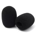 Miniatyrbillede 5 af 5: 100 stk. Mikrofon Headset Grill Vindskærm Svampe Skum Sort Mikrofon Dæksel 30mmx8mm