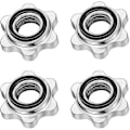 Miniatyrbillede 1 af 3: Sæt med 4 håndvægt-spinlock, skridsikre 25 mm standard spinlock-kraver, skruelåg til håndvægtstænger, stangstjerneklemmer