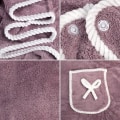 Miniatyrbild 4 av 5: Varm Bärbar Badhandduk Wrap Mjuk Fluffy Hög Vattenabsorberande Duschöverdrag Kvinnor Bad Wrap Handduk