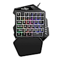 Miniatyrbillede 2 af 5: Enhånds Mekanisk Gaming Tastatur, 35 Taster Enhånds Mekanisk Mini Gaming Keypad Baggrundsbelyst Ergonomisk Spilcontroller