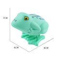 Miniatyrbillede 2 af 5: 1/8 stk. Børne Optræk Legetøjs Frø Uden Batteri Nødvendig Optræk Fjeder Springende Farverig Frø Legetøj 1pc Random Color
