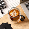 Miniatyrbillede 3 af 7: Katt krus, søde dobbeltvæggede kaffekopper i glas, gaver til kvinder, kone, mor, hende, bedstemor, pige, lærer, veninde, fødselsdagsgave