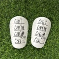Miniatyrbilde 10 av 10: 1 par med mini leggbeskyttere Fotball leggbeskyttere - White-Black S