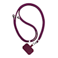 Miniatyrbillede 1 af 5: 2 STK Telefon Lanyard med Kort Wine Red