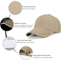 Miniatyrbilde 3 av 5: Baseballcaps for menn - Enkle reflekterende baseballcaps for menn, justerbare, casual peak caps for unisex sport