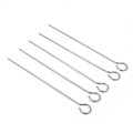 Miniatyrbillede 5 af 5: Grillspyd i rustfrit stål med grillnål og 5 holdere, genanvendeligt grilltilbehør 28*12cm