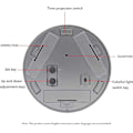 Miniatyrbild 4 av 5: Takprojektor Väckarklocka, Projektionsväckarklocka med Stämningsbelysning, Enkel och Praktisk Takprojektionsväckarklocka Digital Klocka, Stjärnljus