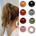 Miniatyrbillede 1 af 5: Lazy Fashion Birds Nest Hårklemme, 7 stk. Fuglerede Hårnål til Kvinder og Piger Hårklemmer Hårtilbehør Donut Bun Maker Hårtilbehør