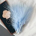 Miniatyrbillede 1 af 5: 50 stk. Fluffy Tyrkisk Marabou Fjer 10-15 cm Tyrkiske Fjer Dekorationstilbehør Til Smykker Tøj Bryllupsfjer DIY Håndværk Full Down 50 Pieces