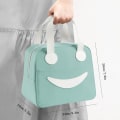 Pikkukuva 4 / 5: Eristetty kylmälaukku Smiley-lounaslaukku Helppo puhdistaa Lounaslaukku Sopii naisille, miehille ja lapsille.