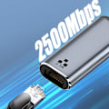 Miniatyrbild 2 av 5: 2500 mbps 2,5 g Usb C Ethernet-adapter 2,5 Gigabit typ C till Lan Rj45 nätverkskort för Pro Usb 3.0 Ad
