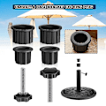 Miniatyrbillede 2 af 4: Patio Parasol Base Tilbehør 2 stk. Håndknap Skruer Parasol Stativ Base Skrue Parasol Stang Kapsel