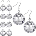 Miniatyrbillede 4 af 4: 70'er Discokugle Discokugle Dangle Øreringe Til Kvinder Mode 1 Par