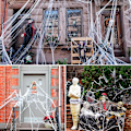 Pikkukuva 5 / 5: 100g Halloween-aiheiset tekoverkot koristeet Halloween-hämähäkinseitti koristeet juhlatarvikkeet sisä- ja ulkokäyttöön
