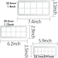 Miniatyrbild 2 av 3: Fyrkantig Kakform - Kakform Set Geometrisk Multikutter - Fyrkantig Tårtfondantform (Fyrkant)