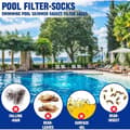 Miniatyrbild 4 av 5: Poolskimmerstrumpor (30-pack) – elastiska nätstrumpor för poolskimmerkorgar