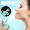 Miniatyrbild 3 av 7: Vattensprayflaska Misting Vattenflaska Sport Vattenflaska för Utomhus Hydrering 580ml Drickflaska med Flip Straw, för Fuktgivande Kylning Frosted Blue