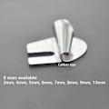 Miniatyrbilde 4 av 5: Universelt Symaskin Rullefaldfotsett, 3-10mm Bred Smal Rullefald Trykkfot Faldefot Sømguide Symaskintilbehør 6pcs -3-4-5-6-7-8mm