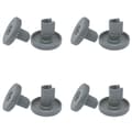Diskmaskinskorgshjul 8-pack Mörkgrå AEG, Privileg, Zanussi 40 mm Mörkgrå 40 mm