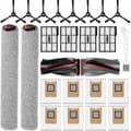 Reservedele til Eufy Omni E25/E28 robotstøvsuger, 1 sæt rullebørster, mopper, filtre, støvposer, sidebørster