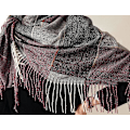 Miniatyrbilde 4 av 5: Kvinners Imitasjon Kashmir Sjal - Vinter Lang Myk Varmt Rutete Tassel Sjal Sjal for Damer, Tassel Sjal Sjal Gaver til Kvinner (Brun)