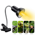 Miniatyrbillede 4 af 5: Skildpadde Varmelampe Solplads Lampe, UVA UVB Lys Lampe, Varme Spotlight Reptil Lys Akvarium Solplads Lys Med Holder til Skildpadde Klokke Skildpadde Slange Li EU Standard Plug