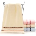 Miniatyrbild 3 av 5: Qrity 3-pack Sport Handdukar 100% Bomull - Multifunktionella Handdukar med Hög Absorptionsförmåga (Variation) för Strand, Bad, Hand (35x75cm)