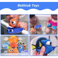 Miniatyrbillede 3 af 5: 8 stk. Finding Dory Nemo badelegetøj, flydende havdyr badekar vandsprøjte badelegetøj til baby børn småbørn bruser og svømmepøl