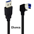 Miniatyrbillede 3 af 5: USB3.0 Kabel Høj Hastighed AM/BM Kabel til Printer, Skærm, Dockingstation Bend up