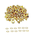 Miniatyrbilde 1 av 4: 14 mm Jernmaljer Grommet og Skiver Gold 1000 pcs x 14mm