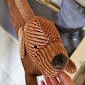 Miniatyrbilde 2 av 5: Søt klemmek pute plysj utstoppet korthåret dachshund utstoppet pute samling for hjemmekontor