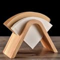 Miniatyrbilde 2 av 5: Kaffefilterholder Kaffeoppbevaringsstativ Filterboks Papirbase Brakett Displaystativ Tre V-holder