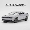 Miniatyrbillede 1 af 5: 1:32 Dodge Challenger Hellcat Redeye Legerings Muskelbil Model Lyd og Lys Børnelegetøj Samlerobjekter Fødselsdagsgave Gray