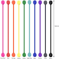 Miniatyrbillede 2 af 5: Genanvendelige magnetiske kabelbind, multifunktionelle silikonemagnet lynlåsbind til ledningsstyring og arrangør, hjem, kontor, værksted (20 stk.)