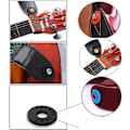 Miniatyrbilde 5 av 5: Gitarstroppblokker Gitar Gummigitarstroppblokker Sklisikre Gitarbeskytter Stropplåsbassgitardeler Tilbehør Svart 8stk