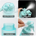 Miniatyrbilde 5 av 7: Vannsprayflaske Misting Vannflaske Sport Vannflaske for Utendørs Hydrering 580ml Drikkeflaske med Flip Straw, for Fukting Kjøling Frosted Blue