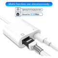 Miniatyrbild 3 av 5: Lightning till Ethernet-adapter, [kompatibel med Apple Mfi-certifierad] 2 i 1 Rj45 Ethernet LAN-nätverksadapter med laddningsport
