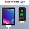 Miniatyrbilde 5 av 5: Fonken 30-pin USB-kabel for i-Phone 4S 4 3GS i-Pad 1 2 3 i-Pod Ladekabel Hurtiglading Data Sync Adapterledning white 1M