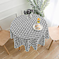Pikkukuva 4 / 5: Pyöreä pöytäliina rypistymätön anti-fading pöytäliinat kansi Wave pattern 100 cm
