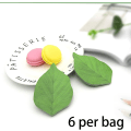 Miniatyrbillede 4 af 5: Assorterede Post it Notes Super Sticky Notes Sæt Lyse Farver Selvklistrende Blokke, Nemme at opslå til Hjem, Kontor, Notesbog, Genanvendelige (6 Blokke Grønt Blad)