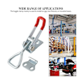 Miniatyrbillede 4 af 5: 10 stk. Toggle Latch Clamp, 304 rustfrit stål trækhaspe låse, hurtigudløsende håndværktøj Toggle Cla