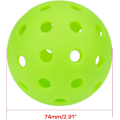 Miniatyrbild 6 av 6: 3-pack Pickleballbollar 40 hål Utomhus Pickleballbollar Pickleballs ihåliga träningsbollar med flera färger White