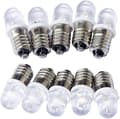 10 st E10 12V Spot LED-lampa Varmvit
