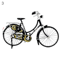 Miniatyrbillede 1 af 5: Samleobjekt Cykel Kunst Skulptur Stativ Stabil Legering Fuld af Personlighed Simuleringskunst Cykel Hjem Decor 3