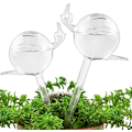 Miniatyrbillede 1 af 4: Plante-drypper, glas plantevandingskugle, automatisk plantevandingskugle, automatisk vandingssystem til indendørs og udendørs planter 2snails