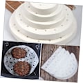 Miniatyrbillede 2 af 8: 200 stk. Air Fryer-papir Air Fryers Bagepapir Air Fryer Tilbehør Runde Dim Sum Steamer-papir Bagepapir 23x23cm